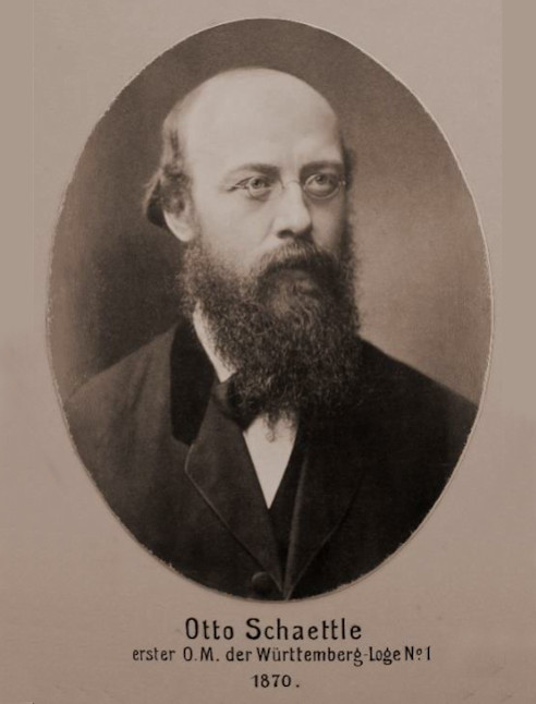 Otto Schaettle, 1. Obermeister der Württemberg-Loge 1870